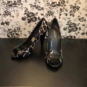Nine West cow skin high heel